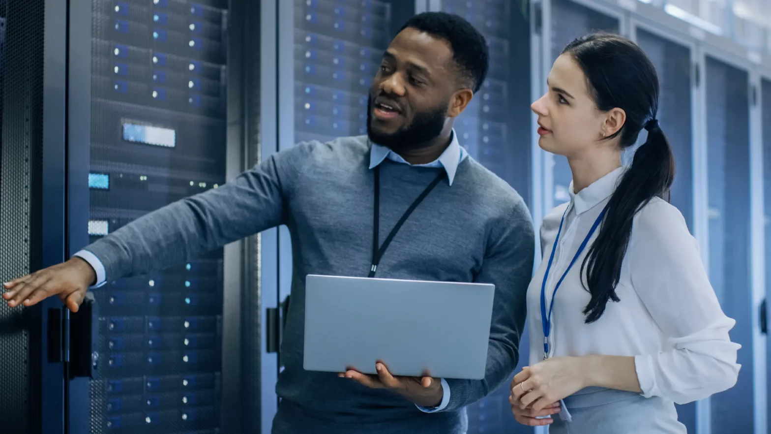 payment security man standing in server room_Shift4