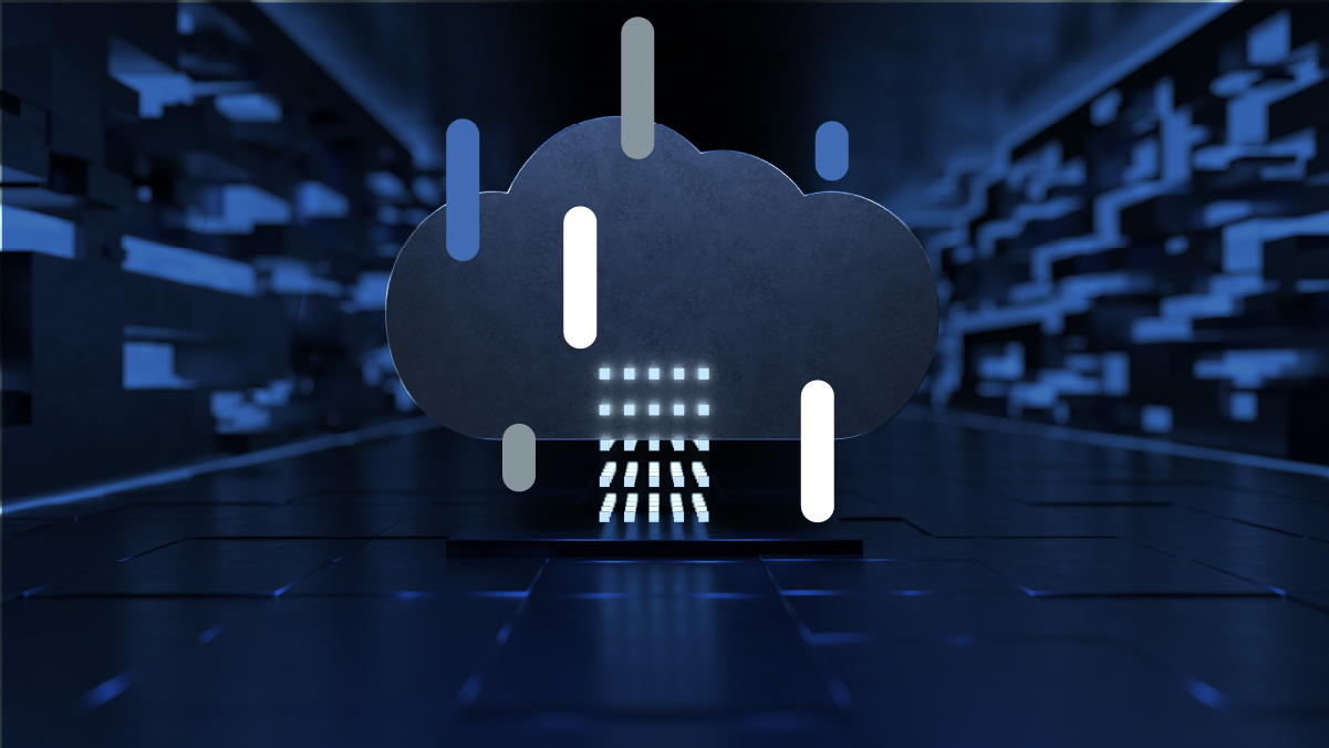 Payment API from Shift4 graphic showing cloud computing