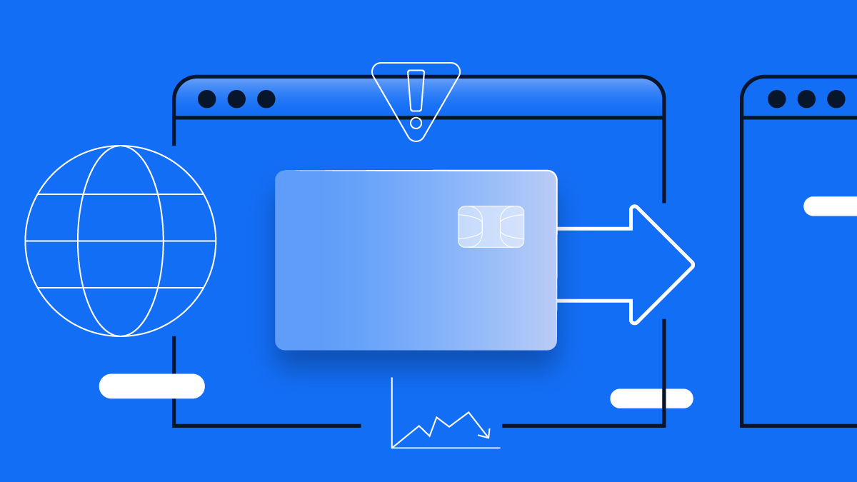 Concept graphic showing the payment redirection process - Shift4