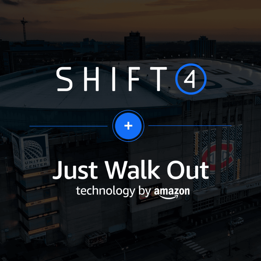 Shift4 and Amazon Just Walk Out logos for press release