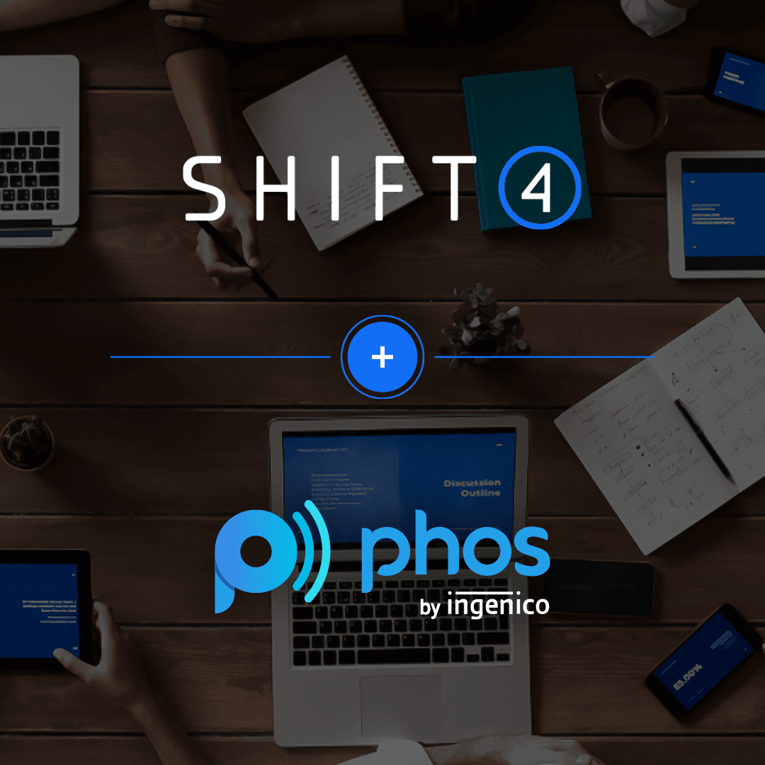 Phos and Shift4 logos